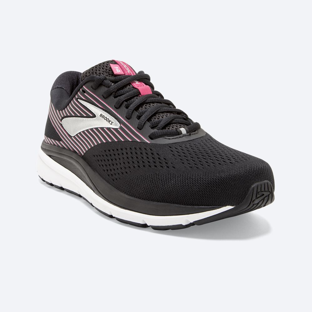 Brooks Addiction 14 Női Futócipő Fekete/Rózsaszín/Titán | HU721509