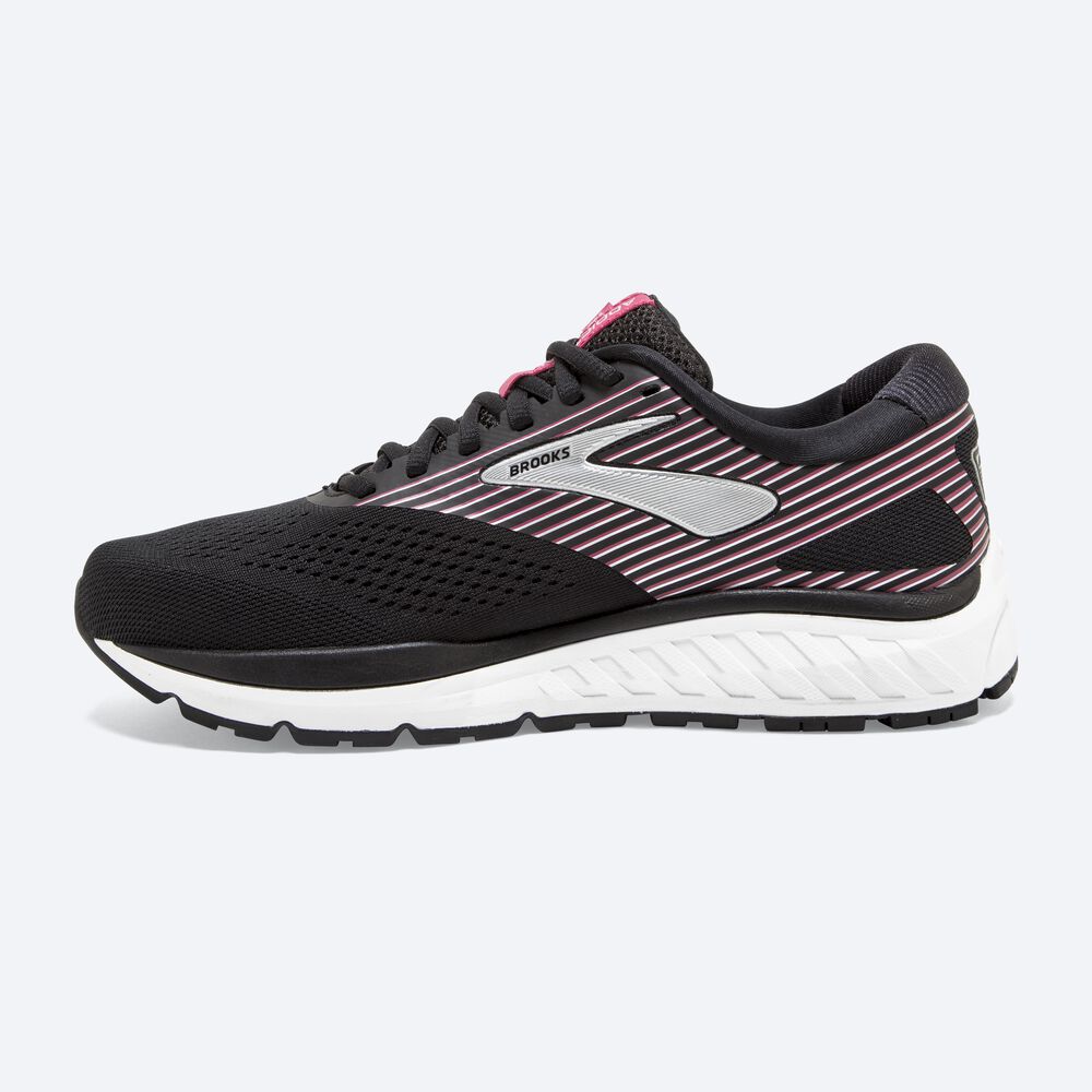 Brooks Addiction 14 Női Futócipő Fekete/Rózsaszín/Titán | HU721509