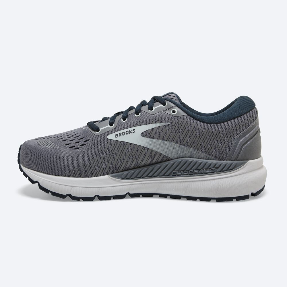 Brooks Addiction GTS 15 Női Futócipő Szürke/Sötétkék/Világos Türkiz | HU701954