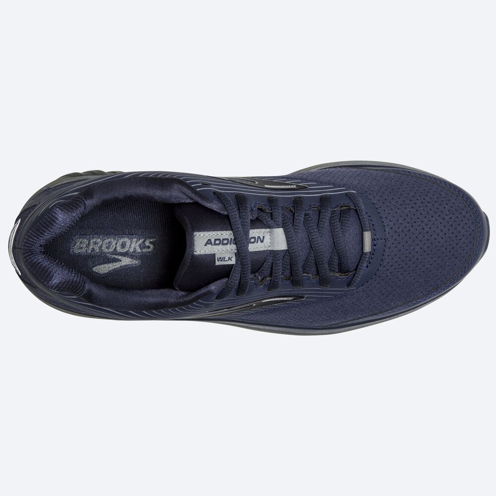 Brooks Addiction Walker Suede Férfi Gyalogló Cipő Sötétkék | HU650783