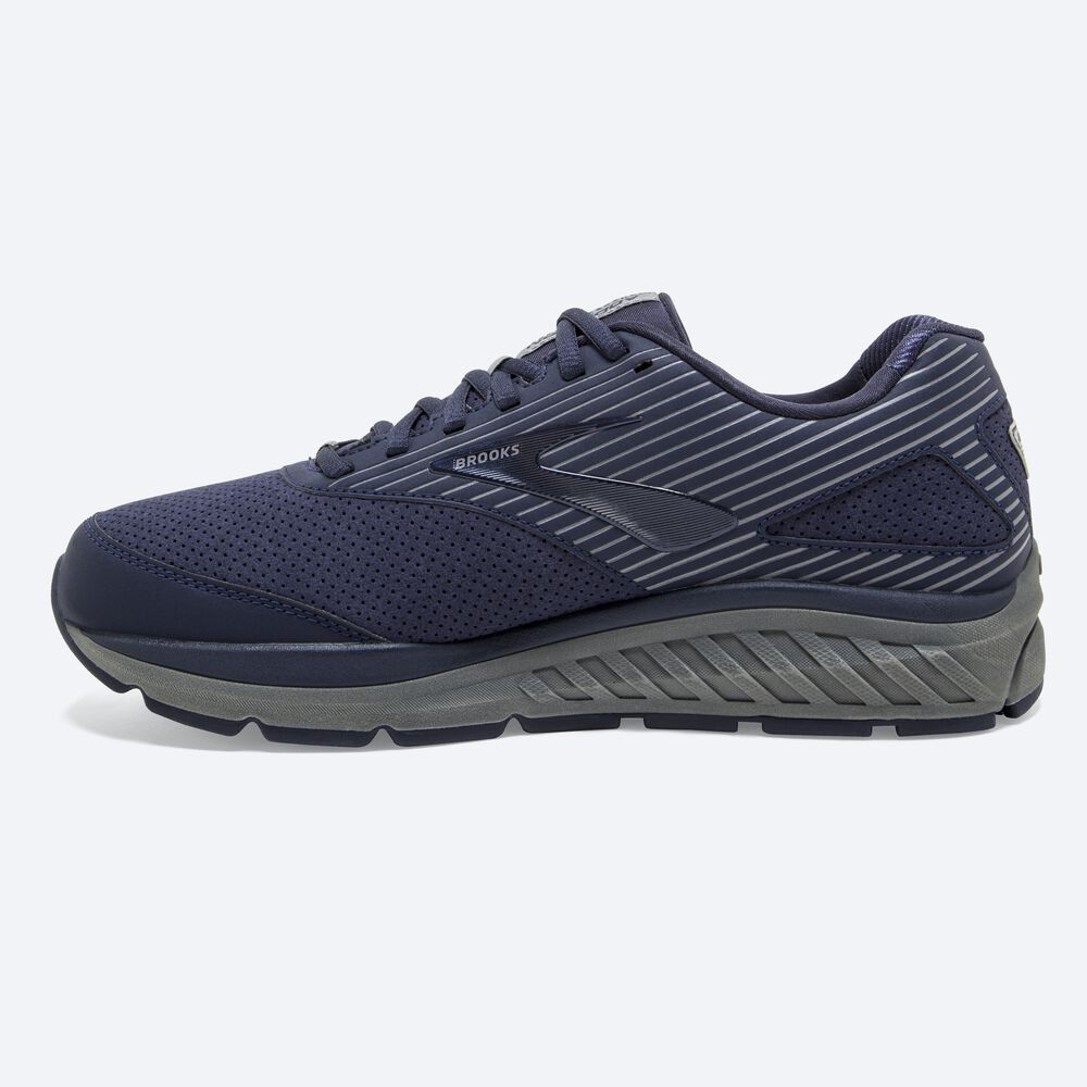 Brooks Addiction Walker Suede Férfi Gyalogló Cipő Sötétkék | HU650783