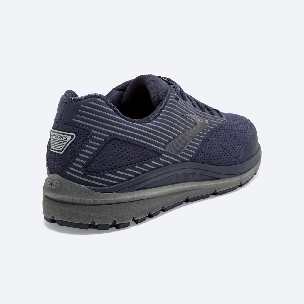 Brooks Addiction Walker Suede Férfi Gyalogló Cipő Sötétkék | HU650783