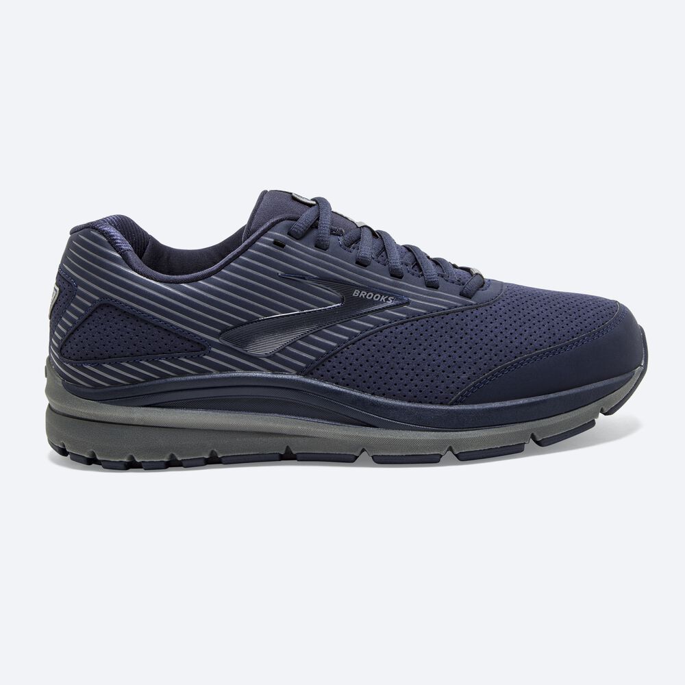 Brooks Addiction Walker Suede Férfi Gyalogló Cipő Sötétkék | HU650783