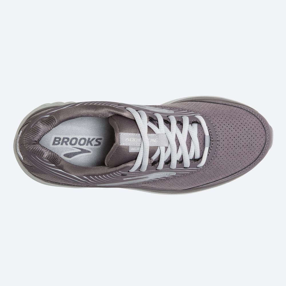 Brooks Addiction Walker Suede Női Gyalogló Cipő Sötét Szürke | HU721098