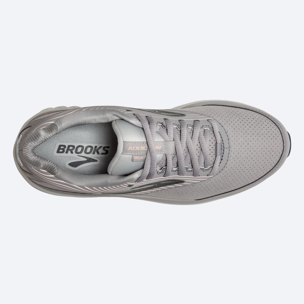 Brooks Addiction Walker Suede Női Gyalogló Cipő Szürke | HU741965