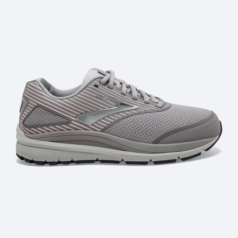 Brooks Addiction Walker Suede Női Gyalogló Cipő Szürke | HU741965