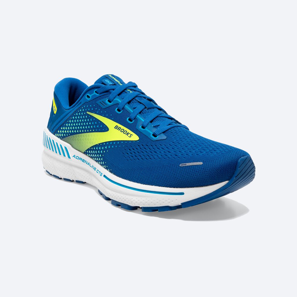 Brooks Adrenaline GTS 22 Férfi Futócipő Kék/Fehér | HU014257