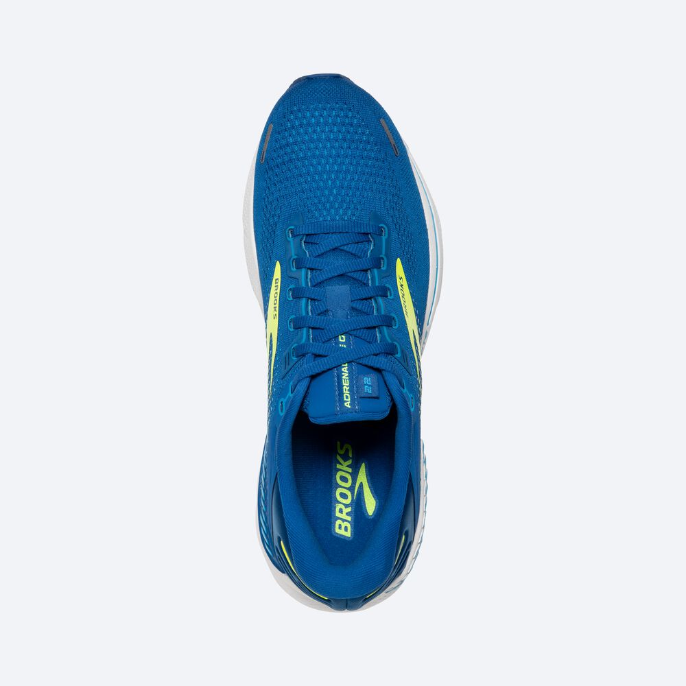 Brooks Adrenaline GTS 22 Férfi Futócipő Kék/Fehér | HU014257