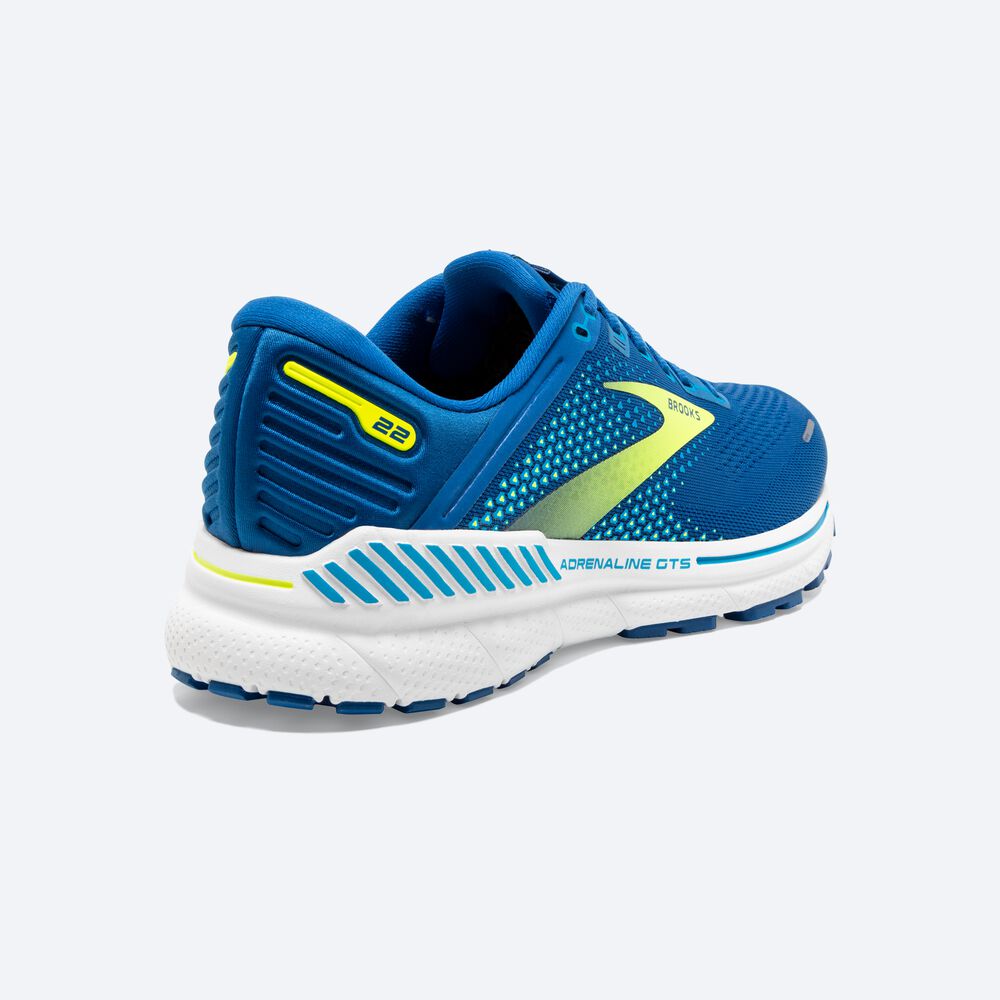 Brooks Adrenaline GTS 22 Férfi Futócipő Kék/Fehér | HU014257