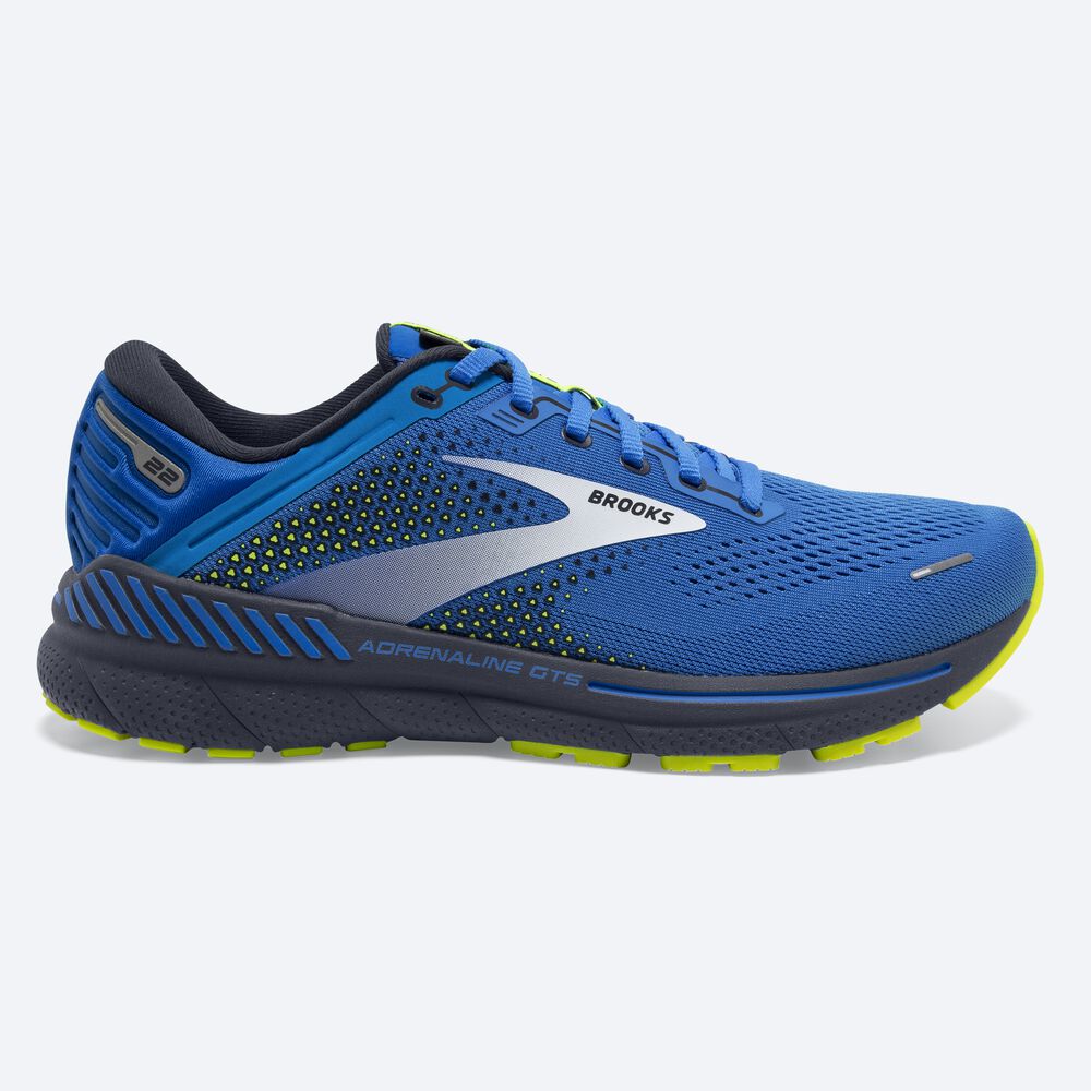 Brooks Adrenaline GTS 22 Férfi Futócipő Kék | HU196057