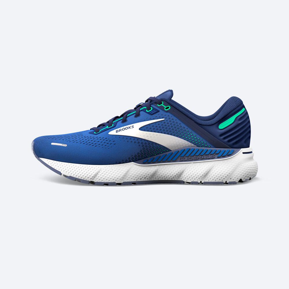 Brooks Adrenaline GTS 22 Férfi Futócipő Kék/Zöld | HU197560