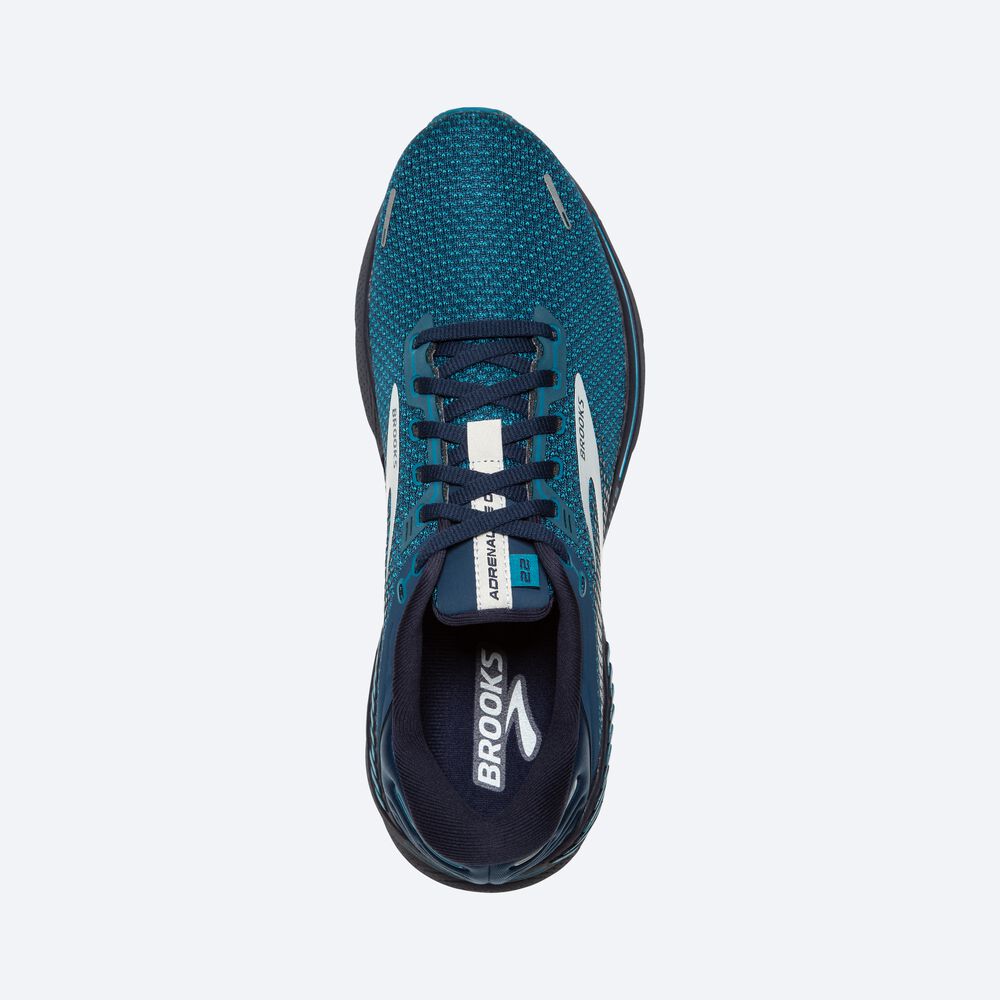 Brooks Adrenaline GTS 22 Férfi Futócipő Barna/Türkiz/Szürke | HU316257