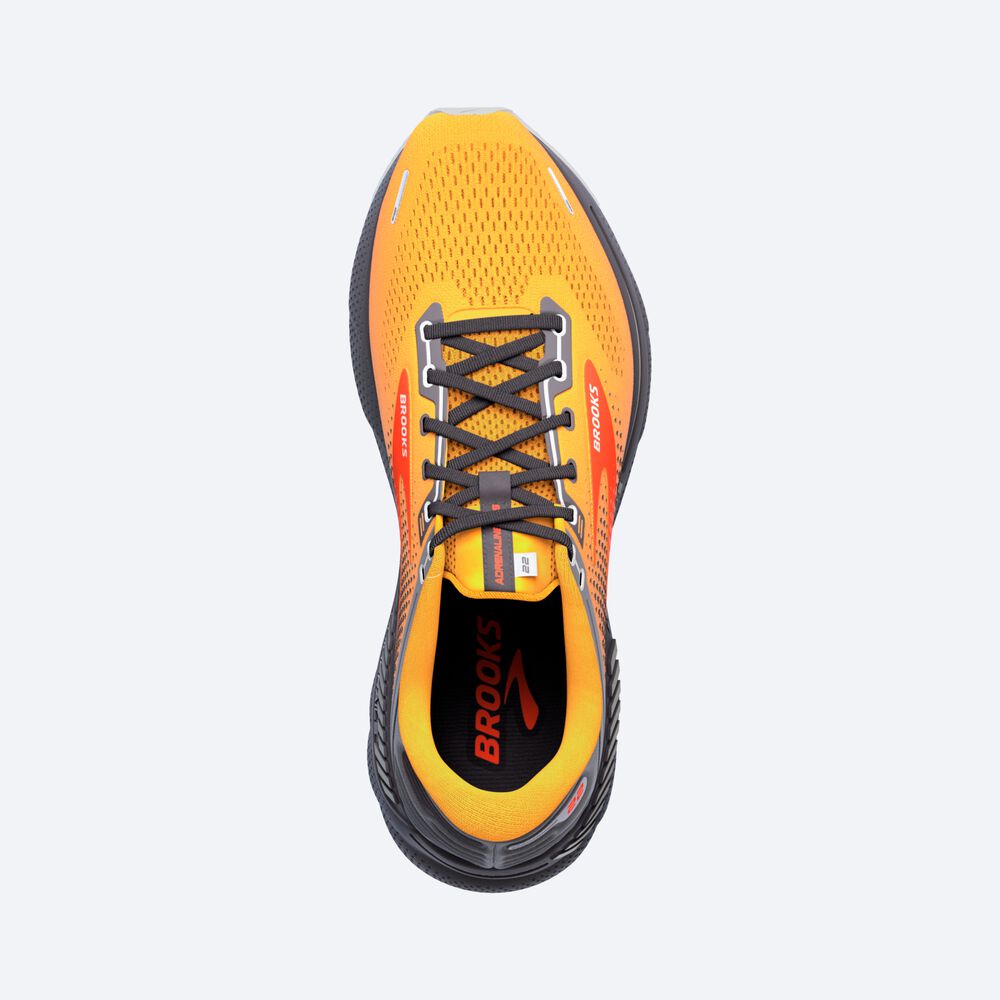 Brooks Adrenaline GTS 22 Férfi Futócipő Narancssárga | HU601294