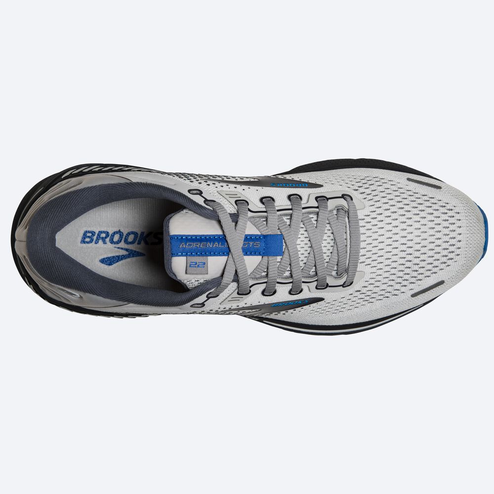 Brooks Adrenaline GTS 22 Férfi Futócipő Szürke/Kék | HU610532