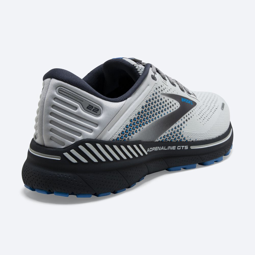 Brooks Adrenaline GTS 22 Férfi Futócipő Szürke/Kék | HU610532