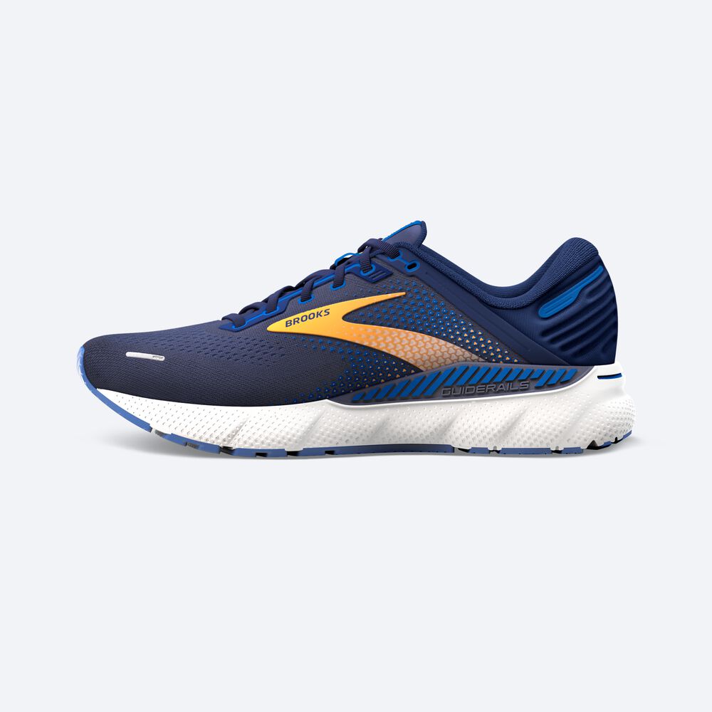 Brooks Adrenaline GTS 22 Férfi Futócipő Sötétkék/Narancssárga/Fehér | HU735024