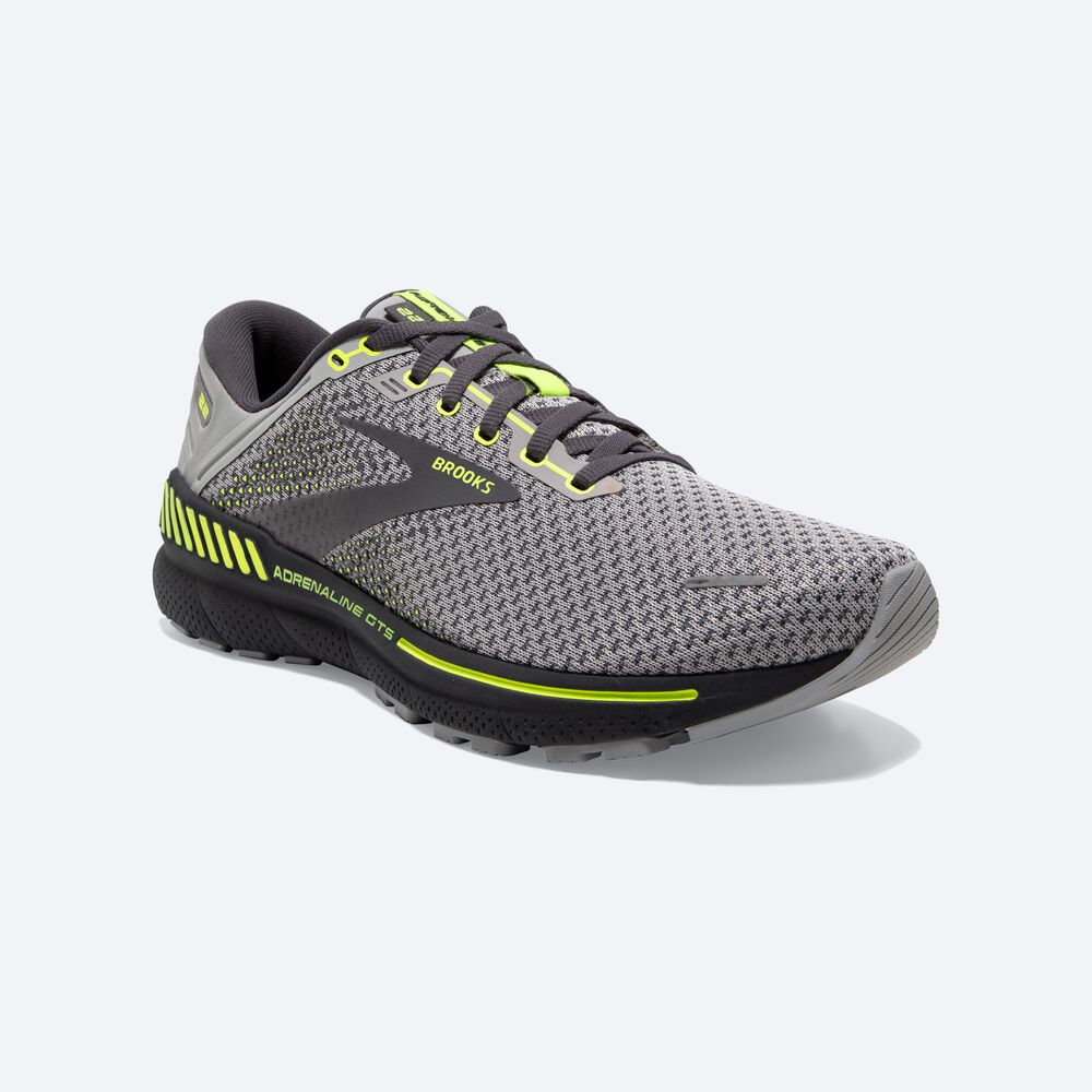 Brooks Adrenaline GTS 22 Férfi Futócipő Szürke | HU872516