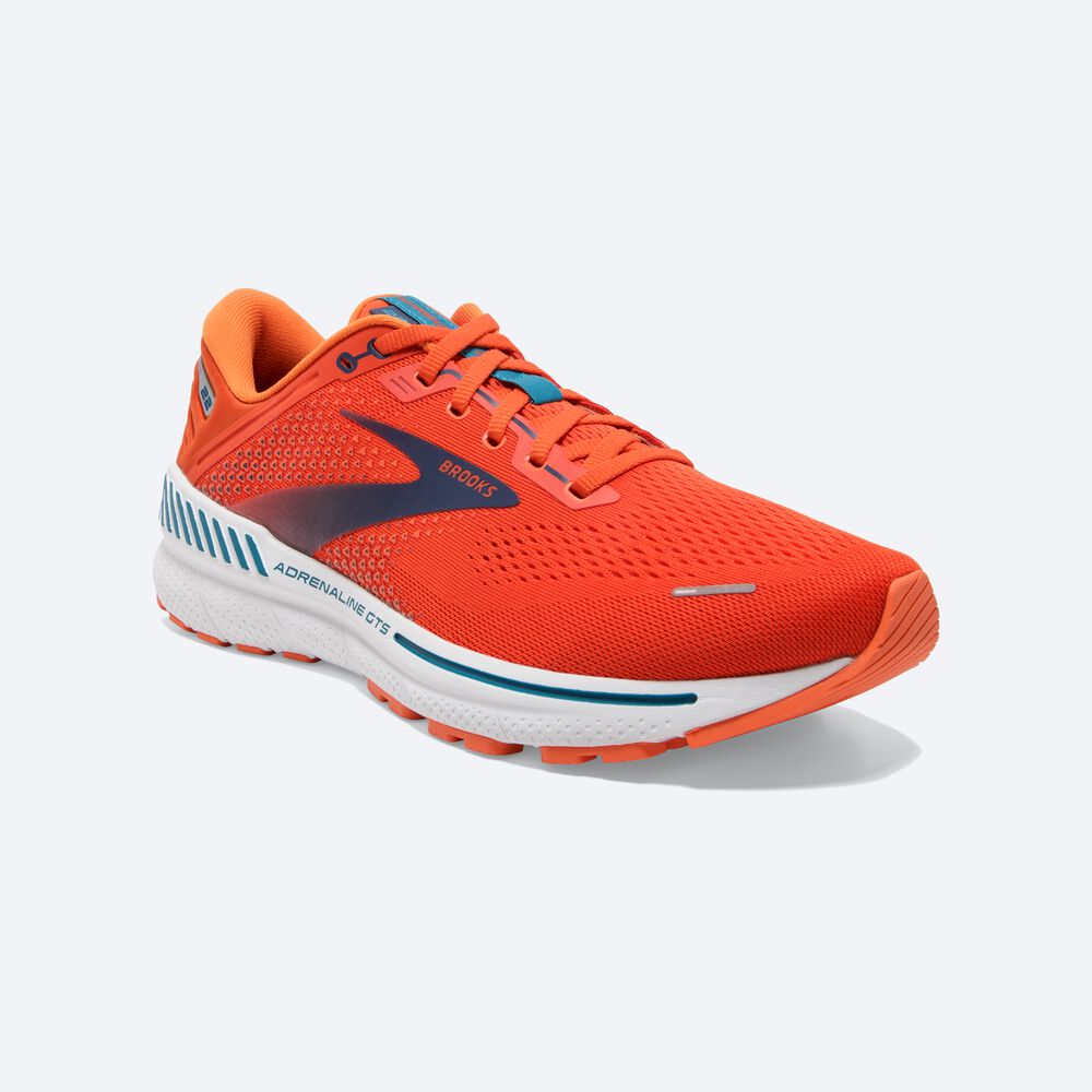 Brooks Adrenaline GTS 22 Férfi Futócipő Narancssárga | HU876340