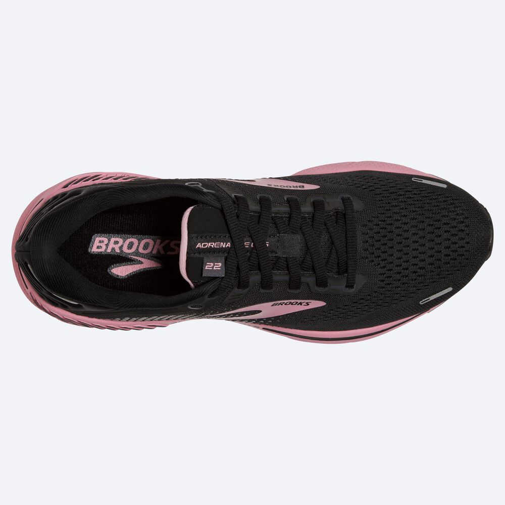 Brooks Adrenaline GTS 22 Női Futócipő Fekete/Titán | HU194063