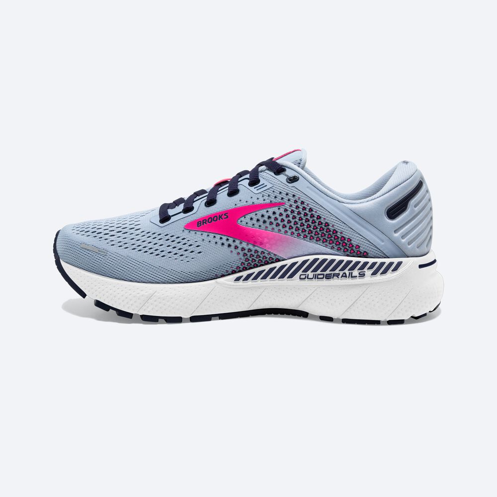 Brooks Adrenaline GTS 22 Női Futócipő Kék/Sötétkék/Rózsaszín | HU139587