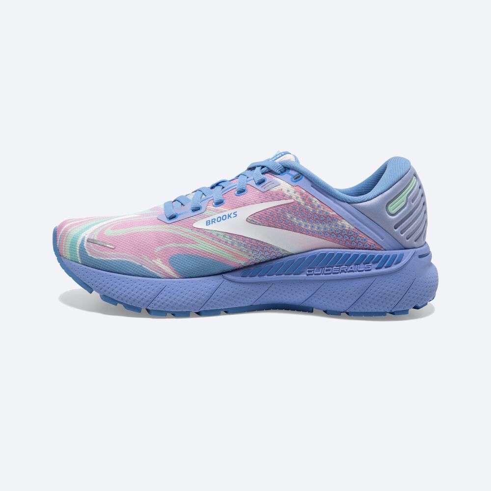 Brooks Adrenaline GTS 22 Női Futócipő Kék/Fehér | HU958674