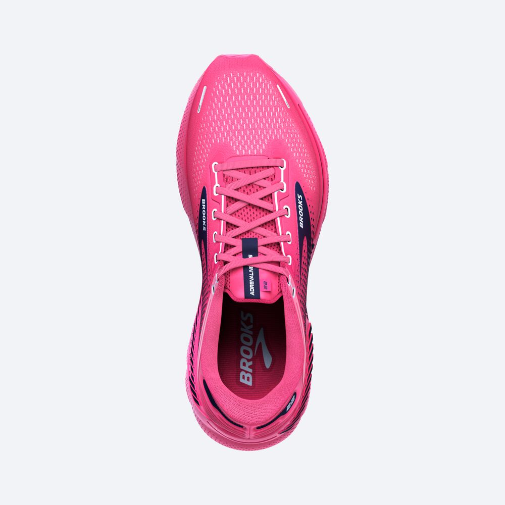 Brooks Adrenaline GTS 22 Női Futócipő Rózsaszín/Sötétkék/Kék | HU726980