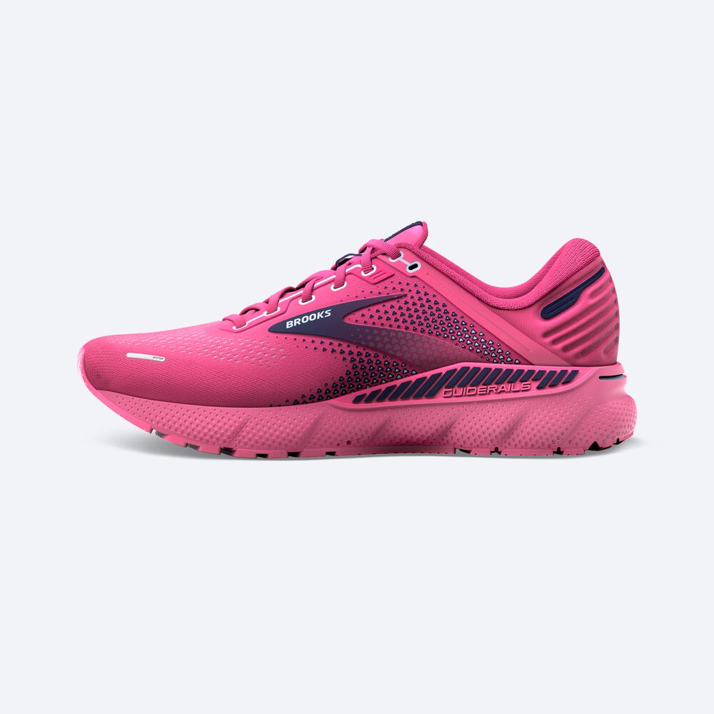 Brooks Adrenaline GTS 22 Női Futócipő Rózsaszín/Sötétkék/Kék | HU726980