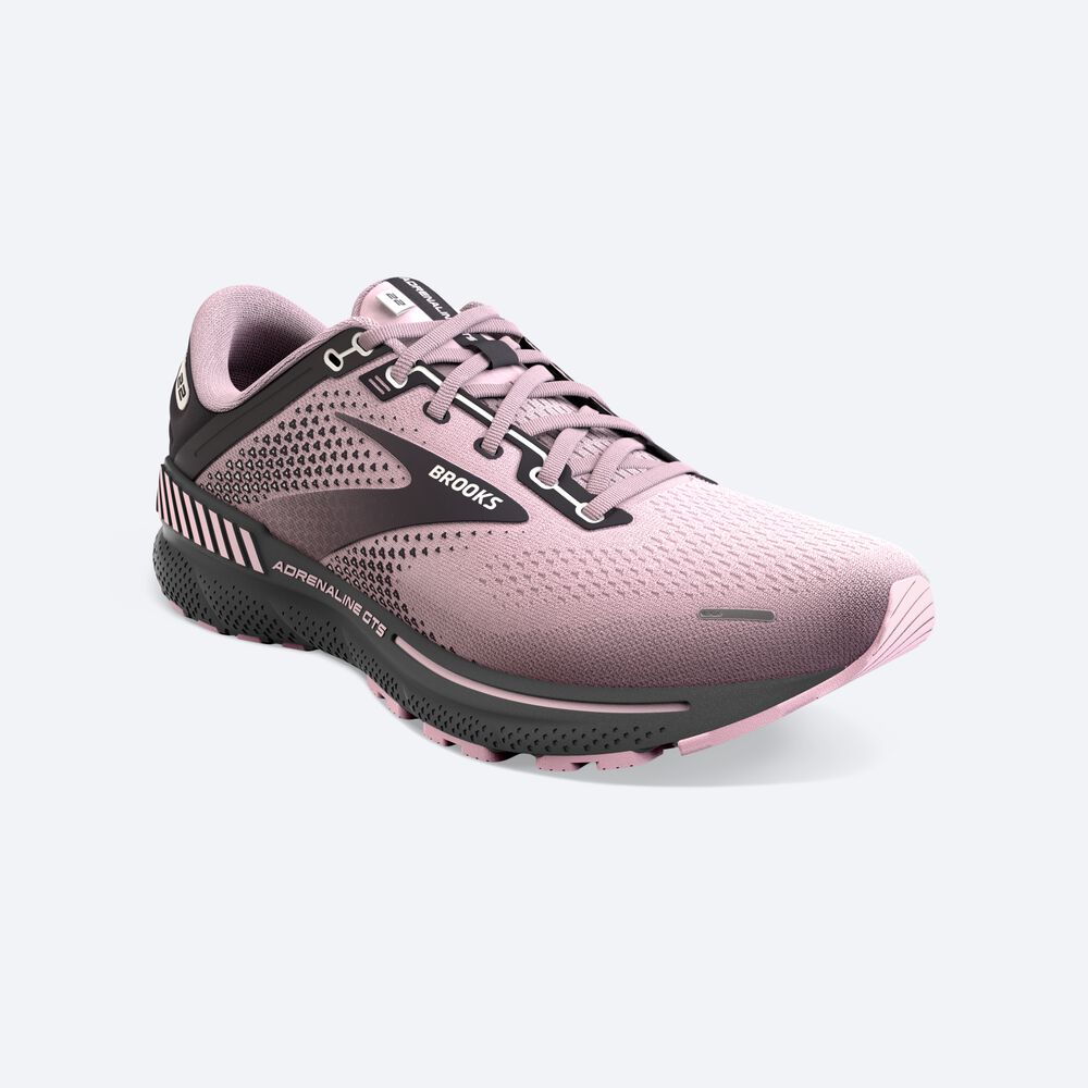 Brooks Adrenaline GTS 22 Női Futócipő Rózsaszín/Fekete | HU752683