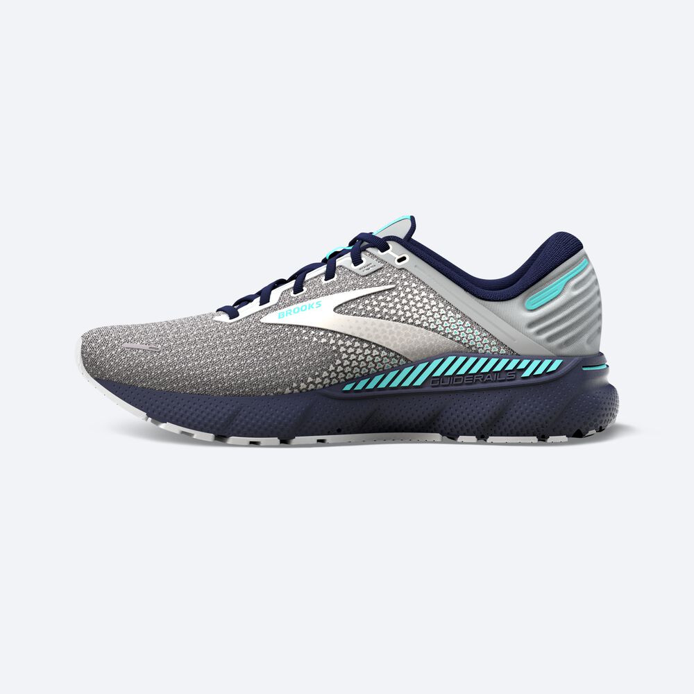 Brooks Adrenaline GTS 22 Női Futócipő Szürke/Sötétkék | HU573692