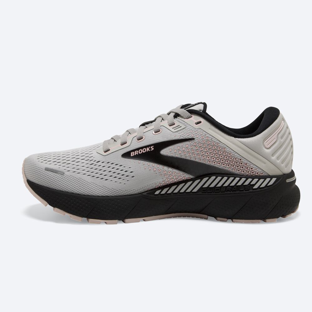 Brooks Adrenaline GTS 22 Női Futócipő Szürke/Rózsaszín/Fekete | HU604738