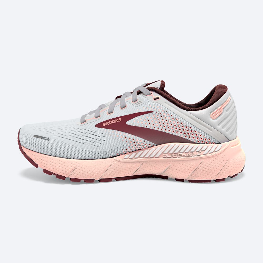 Brooks Adrenaline GTS 22 Női Futócipő Szürke/Rózsaszín/Barna | HU638504