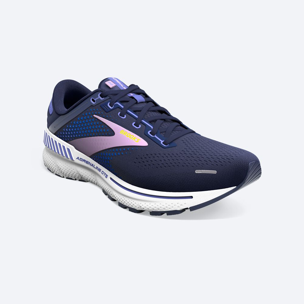 Brooks Adrenaline GTS 22 Női Futócipő Sötétkék/Kék | HU851470