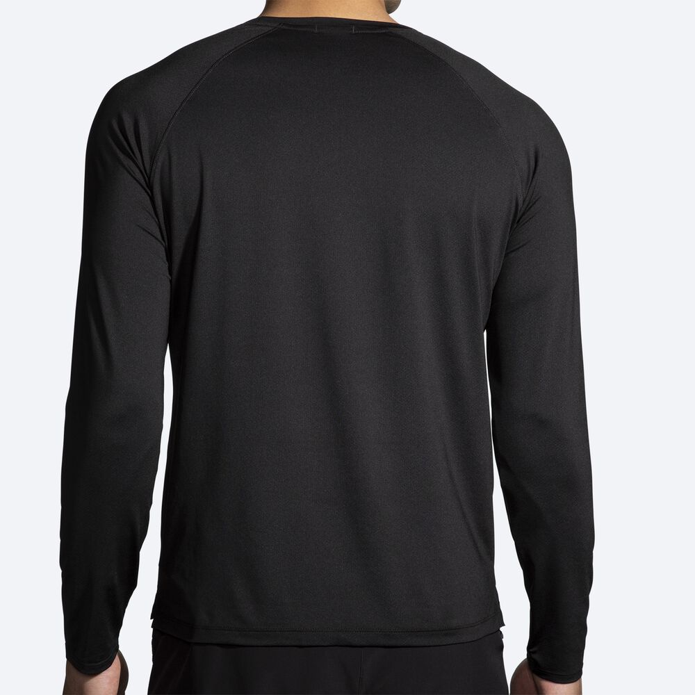 Brooks Atmosphere Long Sleeve 2.0 Férfi Póló Fekete | HU046958