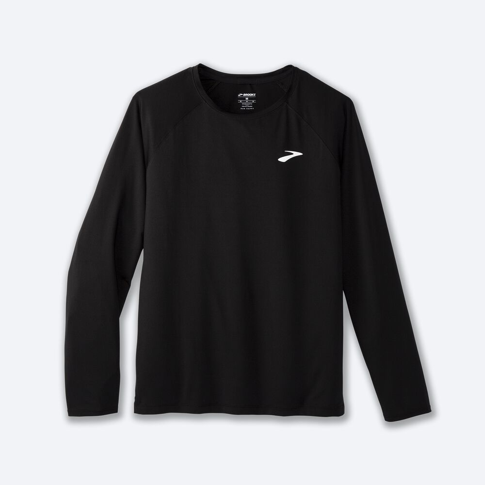 Brooks Atmosphere Long Sleeve 2.0 Férfi Póló Fekete | HU046958