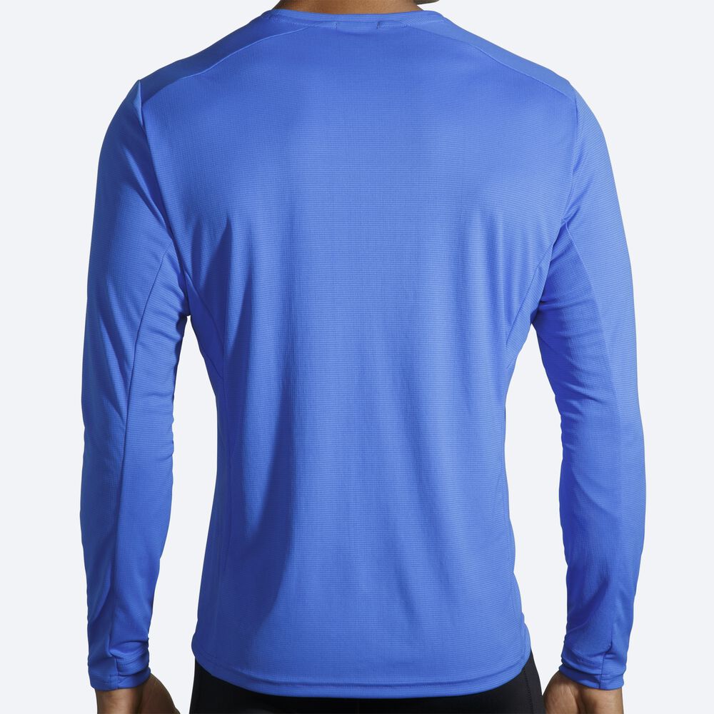 Brooks Atmosphere Long Sleeve Férfi Póló Kék | HU701592