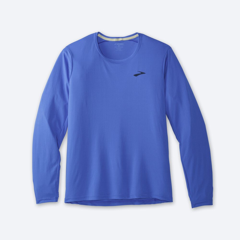 Brooks Atmosphere Long Sleeve Férfi Póló Kék | HU701592