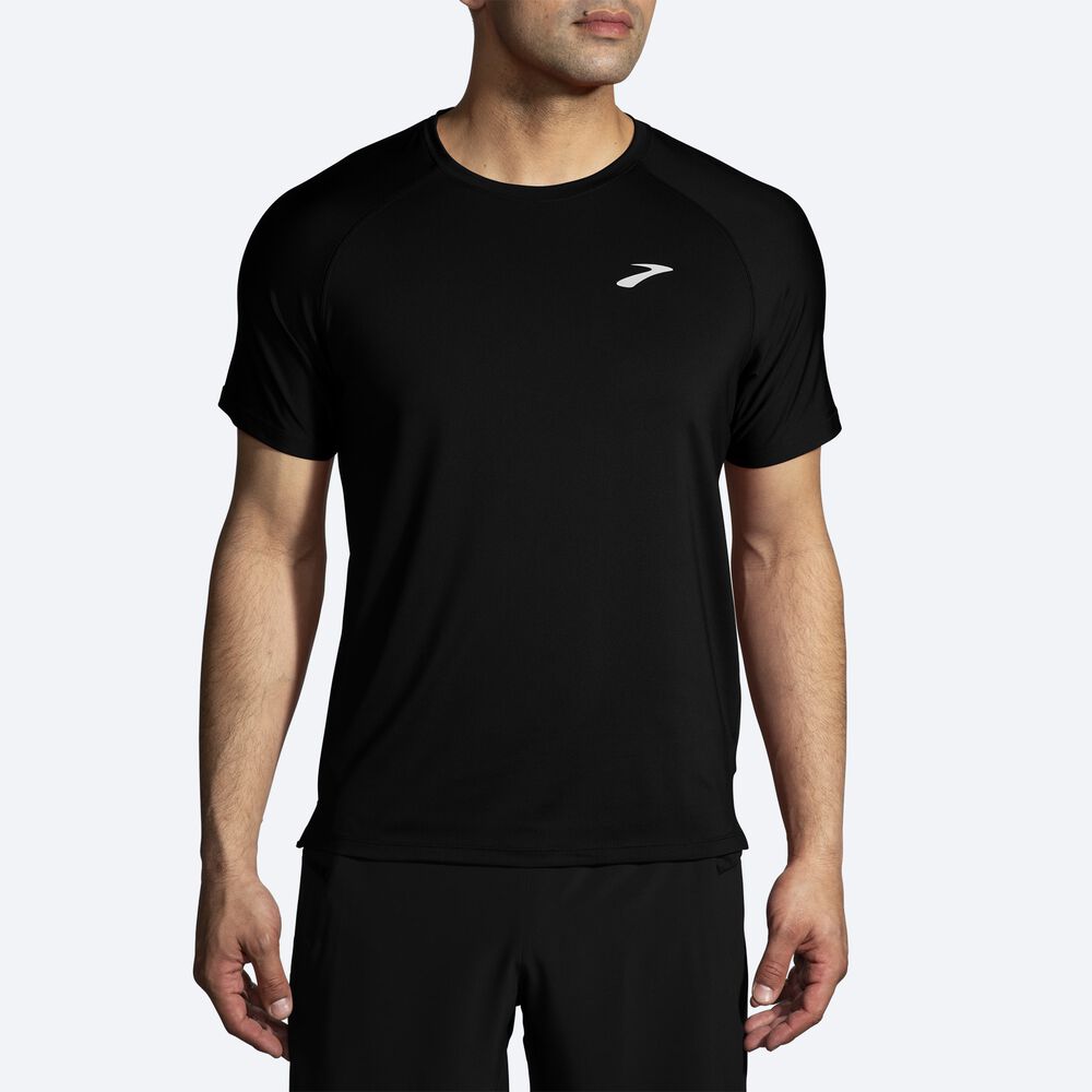 Brooks Atmosphere Short Sleeve 2.0 Férfi Póló Fekete | HU704635