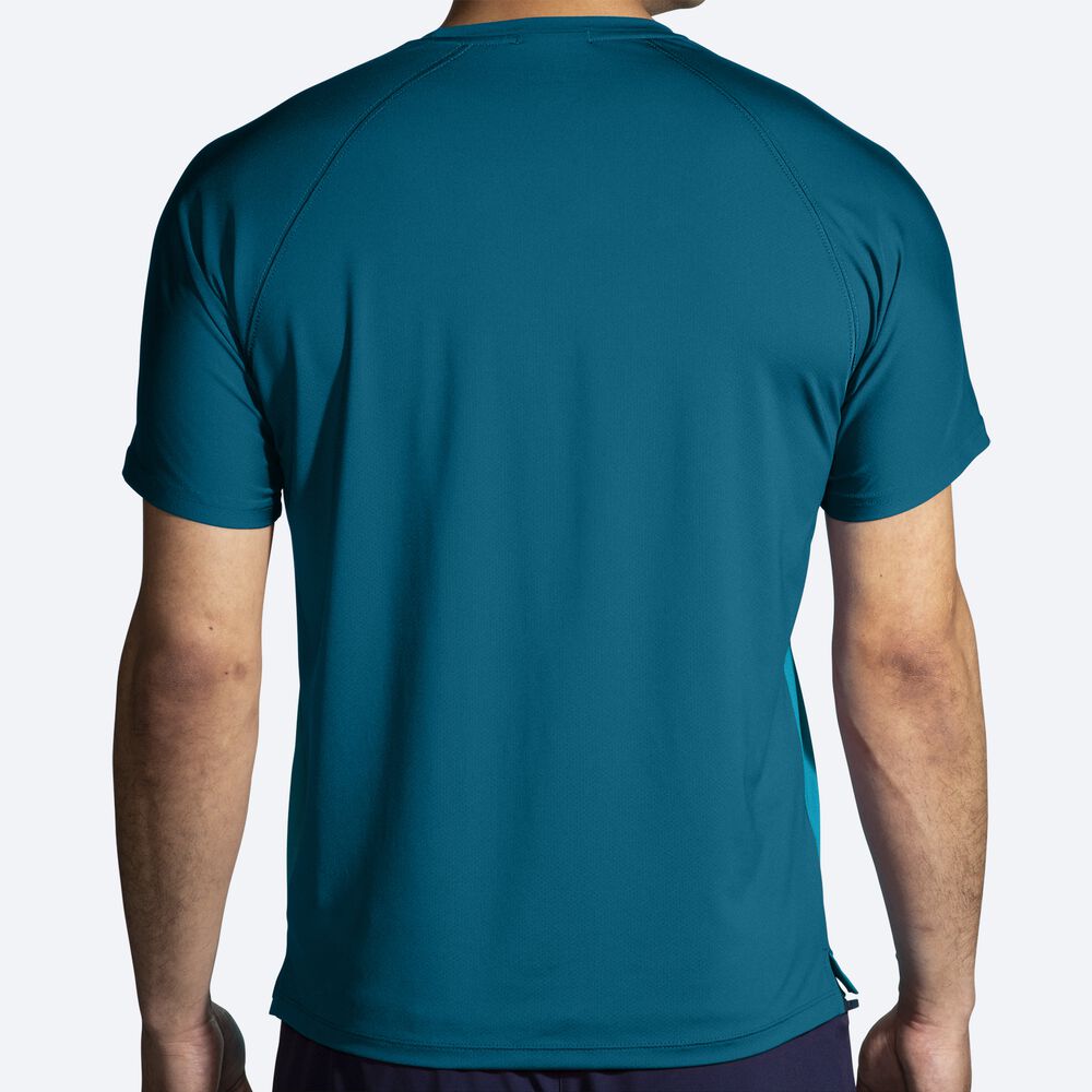 Brooks Atmosphere Short Sleeve 2.0 Férfi Póló Kék | HU861543