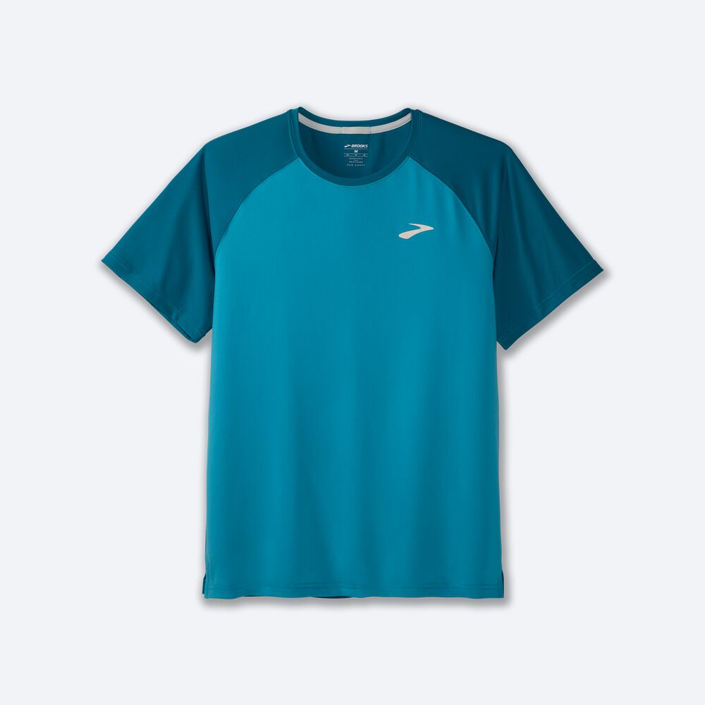 Brooks Atmosphere Short Sleeve 2.0 Férfi Póló Kék | HU861543