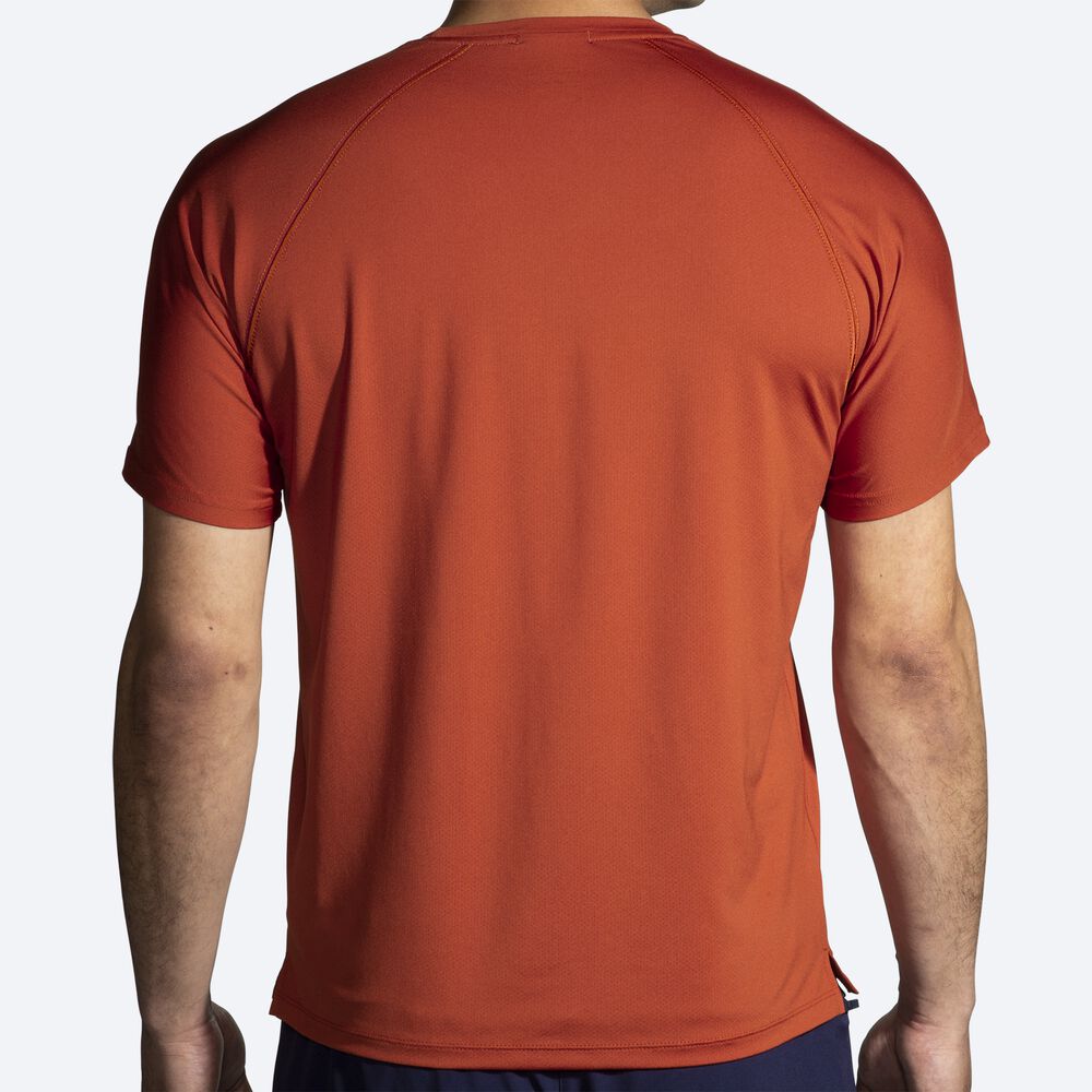 Brooks Atmosphere Short Sleeve 2.0 Férfi Póló Piros | HU973286