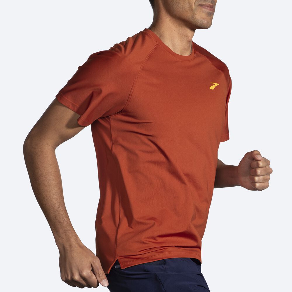 Brooks Atmosphere Short Sleeve 2.0 Férfi Póló Piros | HU973286