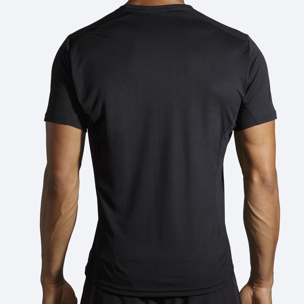 Brooks Atmosphere Short Sleeve Férfi Póló Fekete | HU094326