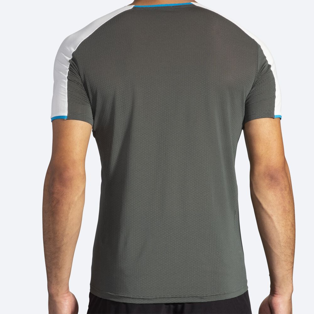 Brooks Atmosphere Short Sleeve Férfi Póló Sötét Szürke/Szürke | HU208596