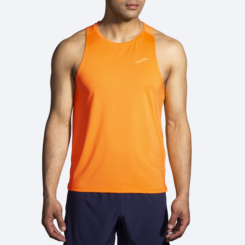 Brooks Atmosphere Singlet 2.0 Férfi Ujjatlan Póló Arany/Narancssárga | HU137486