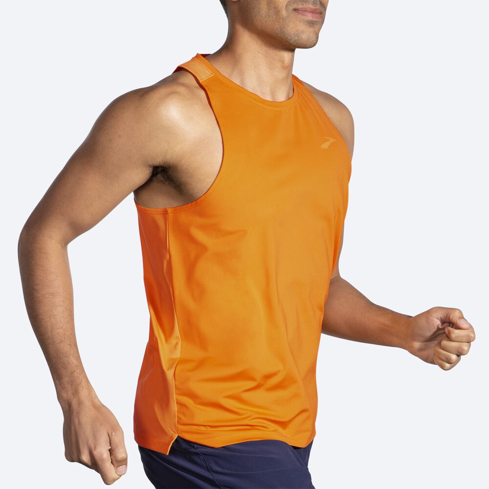 Brooks Atmosphere Singlet 2.0 Férfi Ujjatlan Póló Arany/Narancssárga | HU137486