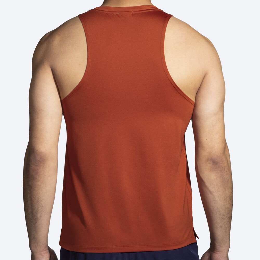 Brooks Atmosphere Singlet 2.0 Férfi Ujjatlan Póló Piros | HU652714