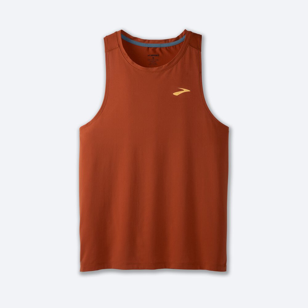 Brooks Atmosphere Singlet 2.0 Férfi Ujjatlan Póló Piros | HU652714