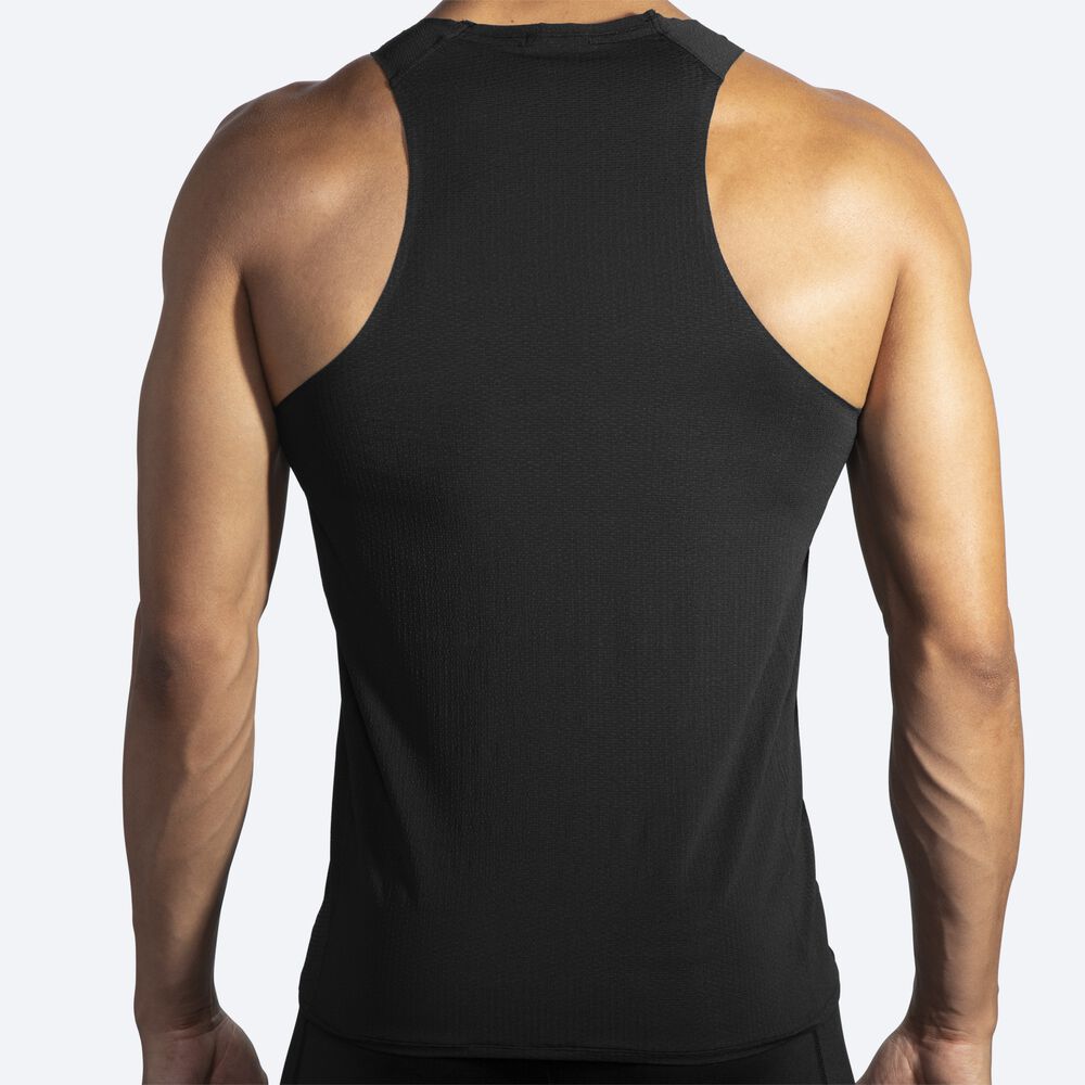 Brooks Atmosphere Singlet Férfi Ujjatlan Póló Fekete | HU073418