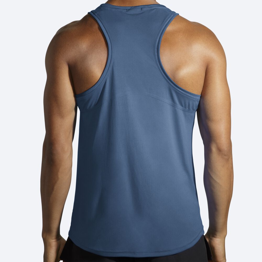 Brooks Atmosphere Singlet Férfi Ujjatlan Póló Kék | HU231459