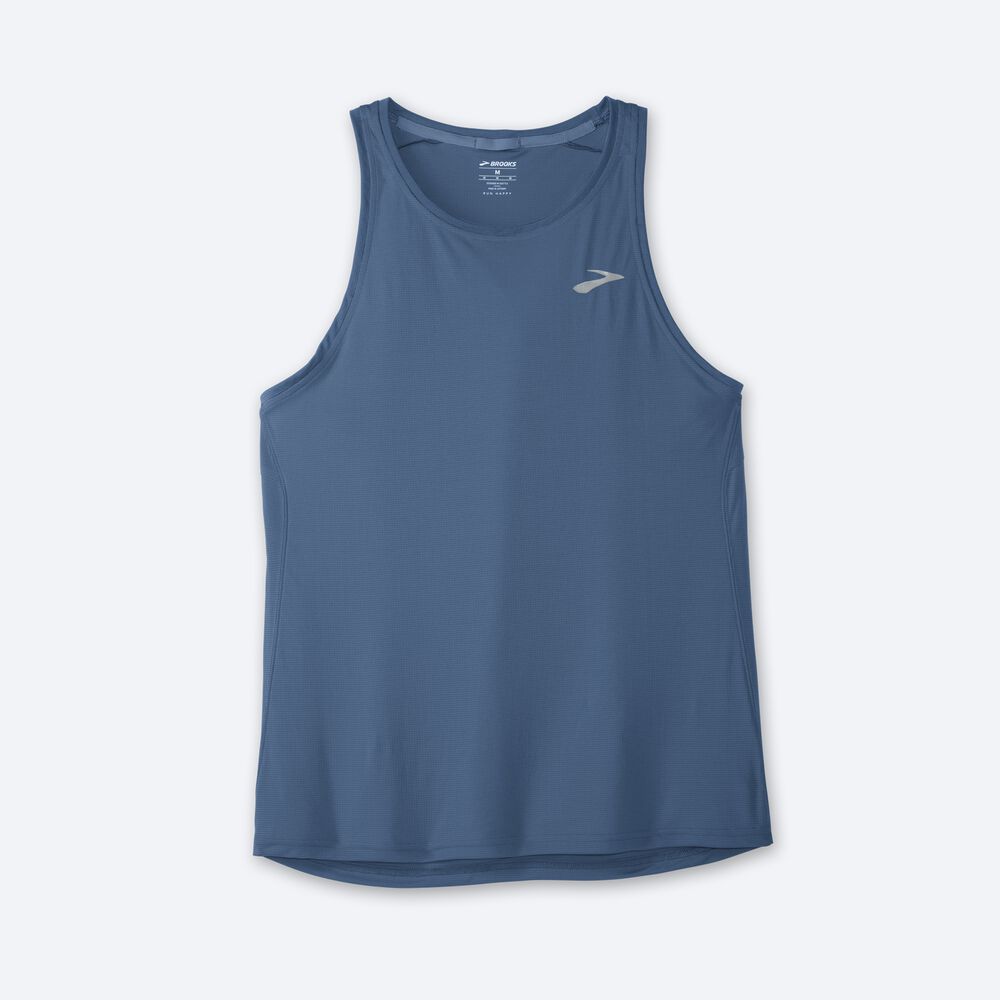 Brooks Atmosphere Singlet Férfi Ujjatlan Póló Kék | HU231459